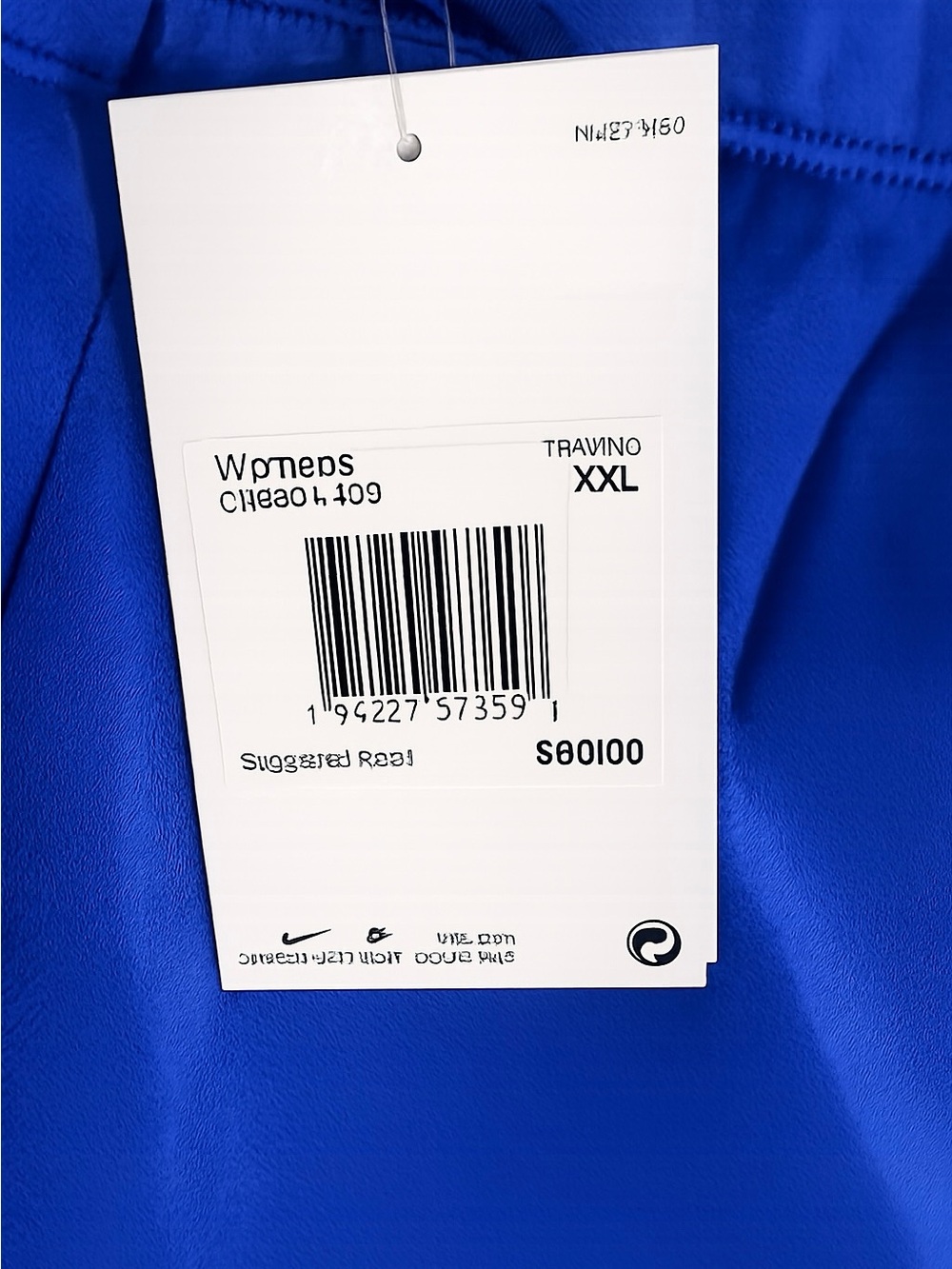 Nike Dri-FIT Women’s Wide Leg Training Pants NWT Blue XXL - Picture 4 of 4